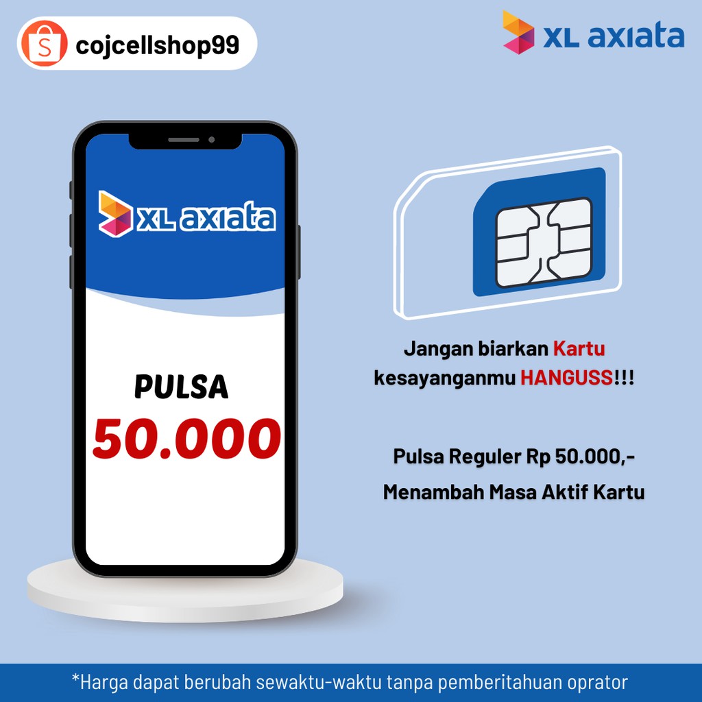 PULSA XL 50RB / Jual Pulsa XL 50RB Murah