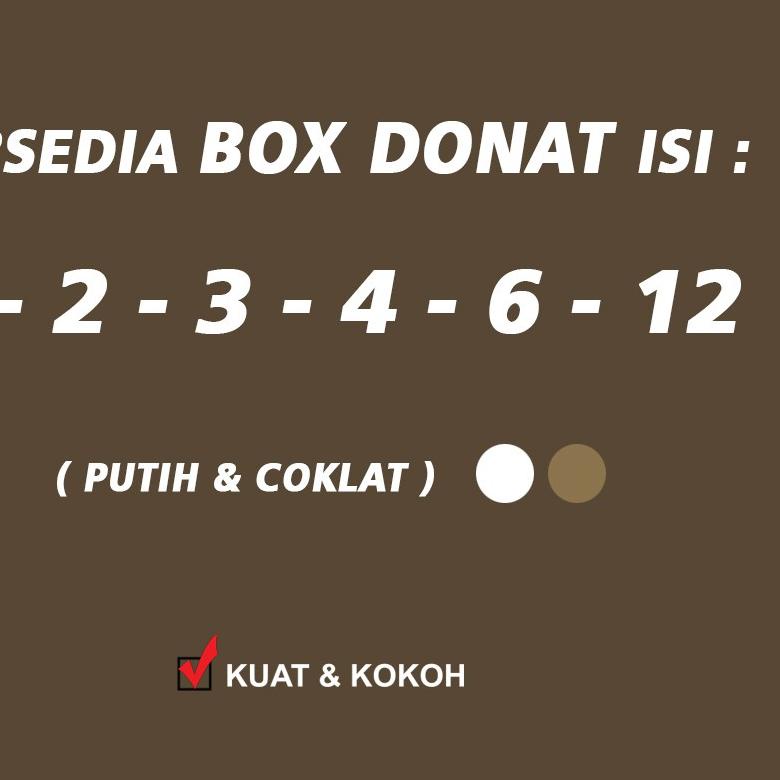 

Kotak Box Dus Donat PUTIH Isi 12 -( 10 Pcs )