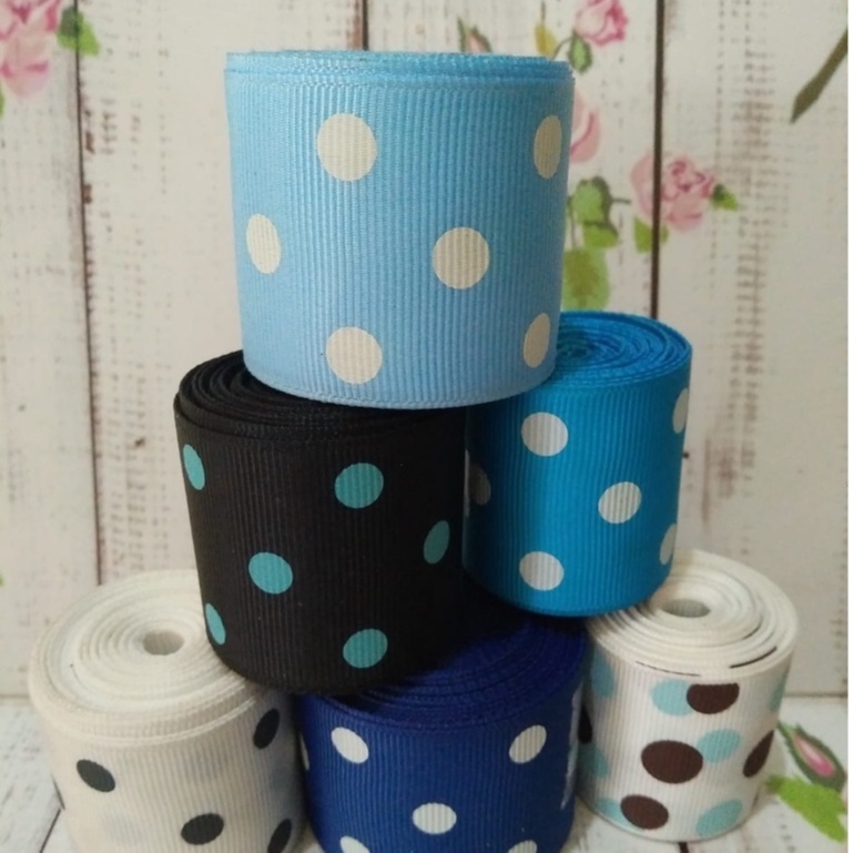 

GM RB35(PER yard) PITA GROSSGRAIN 4cm MOTIF POLKADOT