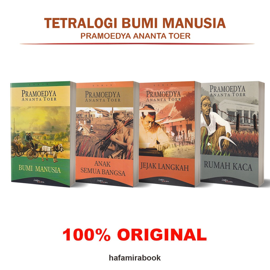 Original Bumi Manusia Tetralogi Pulau Buru - Pramoedya Ananta Toer