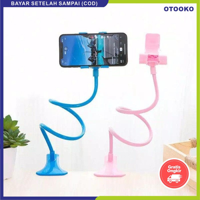 Lazypod Mount Bracket Penjepit Smartphone Phone Monopod Meja Youtube Podcast