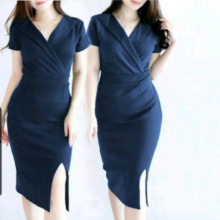 FWG - DRESS ARNITA MINI / DRESS MOSCREPE / DRESS WANITA / DRESS KOREA