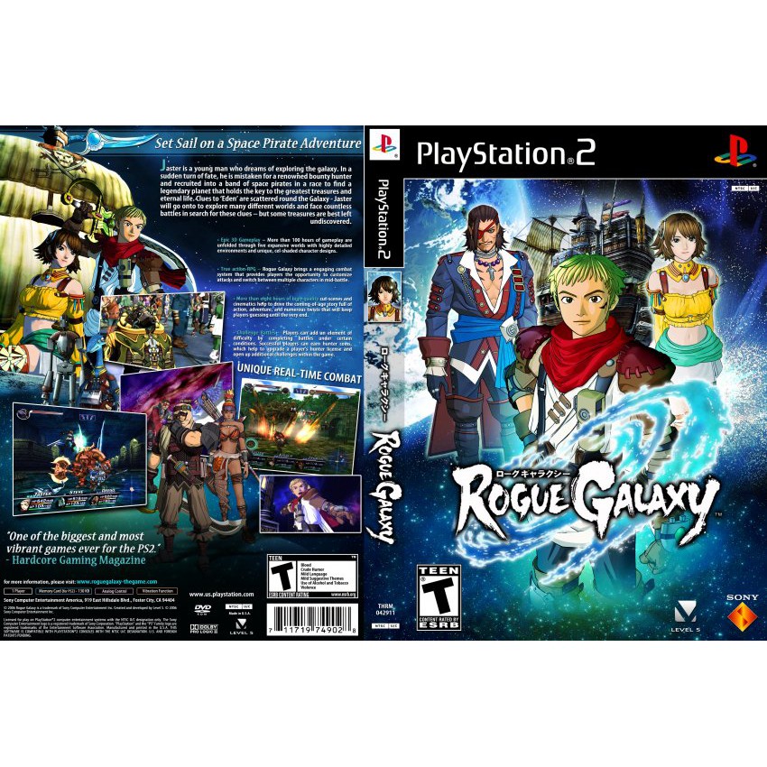 Kaset Ps2 Game Rogue Galaxy ps2