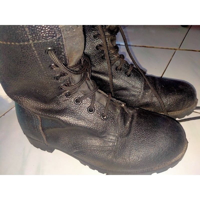 sepatu PDL kulit jeruk TNI Polri satpam