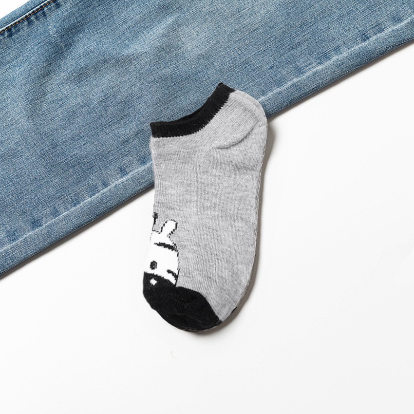 Kaos Kaki Ankle Kaos kaki Cute Kaos Kaki Motif Kaos Kaki Semata Kaki-ZEBRA FACE ABU