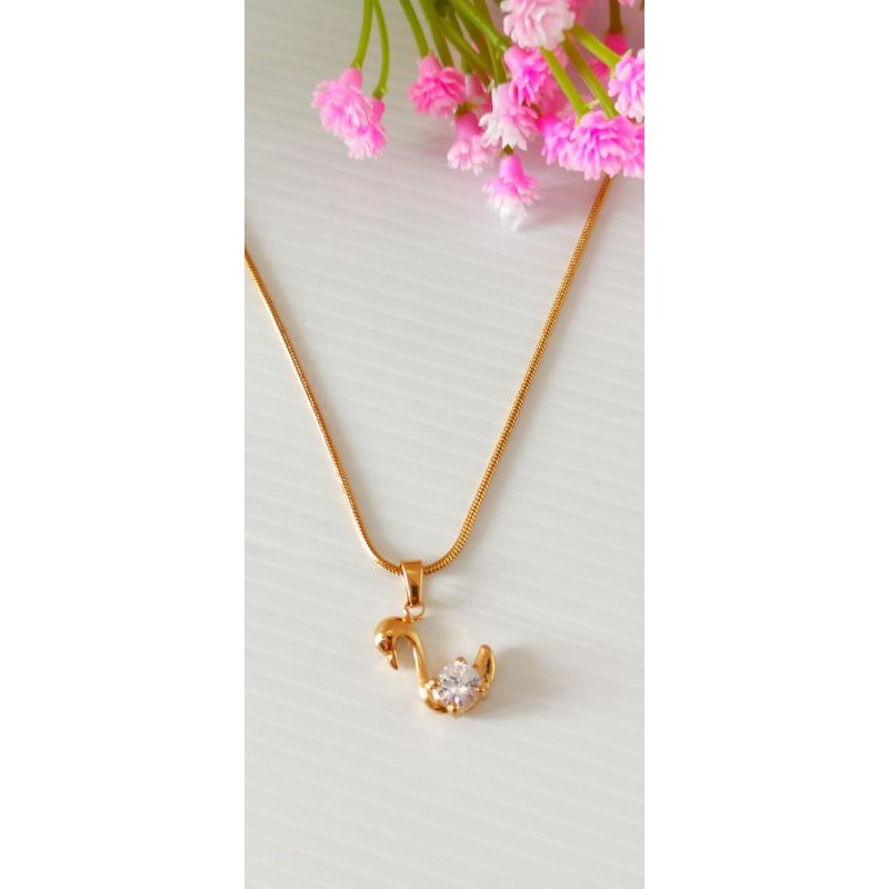 Kalung Set Liontin Permata Kalung Titanium Fashion17