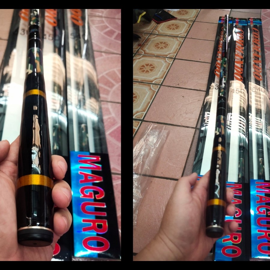 tegeg pancing baronang maguro commando 450 540 630 joran tegeg laut