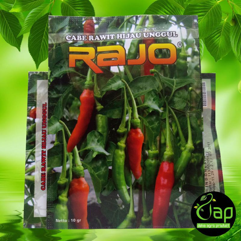BIBIT BENIH CABAI RAWIT HIJAU UNGGUL RAJO 10GRAM