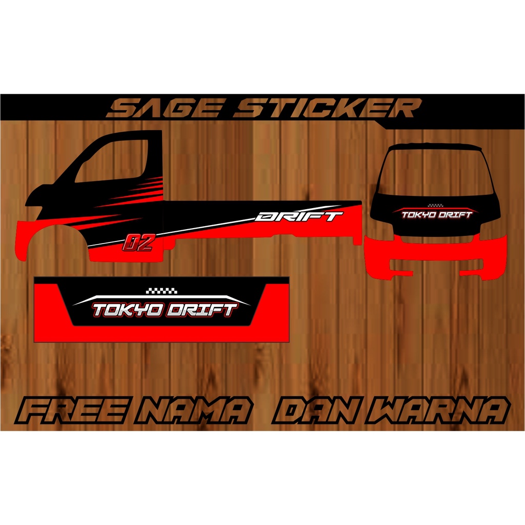 decal sticker pickup grandmax minimalis