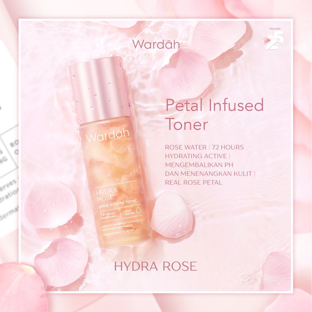 Wardah Hydra Rose Petal Infused Toner 100ml