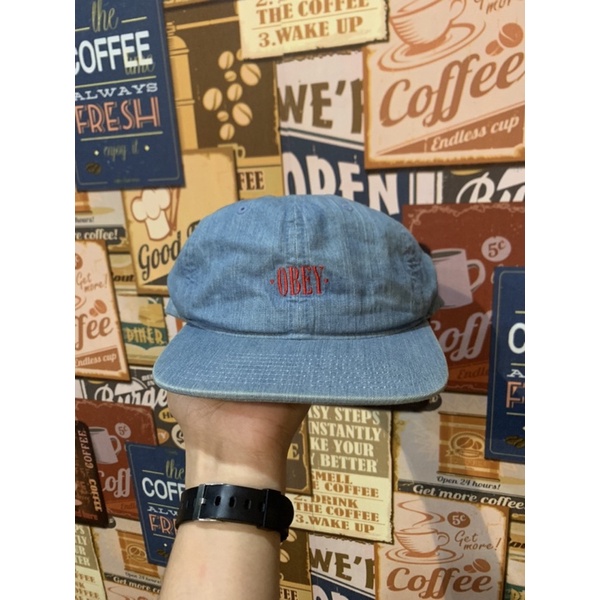 SIX PANEL OBEY WASHED JEANS ORIGINAL 2nd