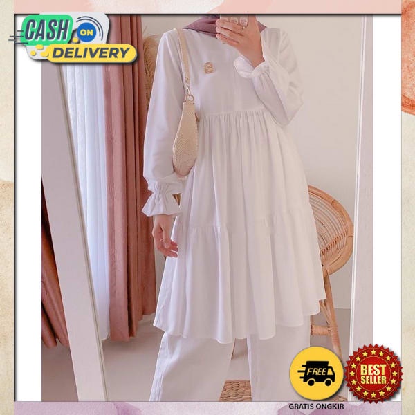 Atasan Cewek Baru Murah Thunic Fashion Muslim Tunik Rmja Wanita Kekinian Bsju Atasan Cwek Kondangan 