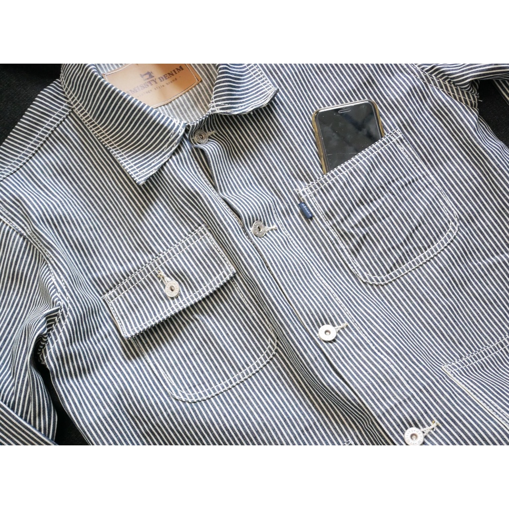NEW PRODUCT jaket hickory dan WABASH denim japan style ( fashion motorcycle chopper japstyle vintage