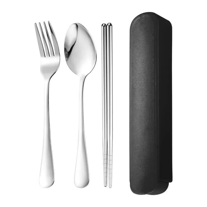 (COD Sendok Garpu Korea Alat Makan Korean Spoon Fork Set Stainless MALL SHOPPING