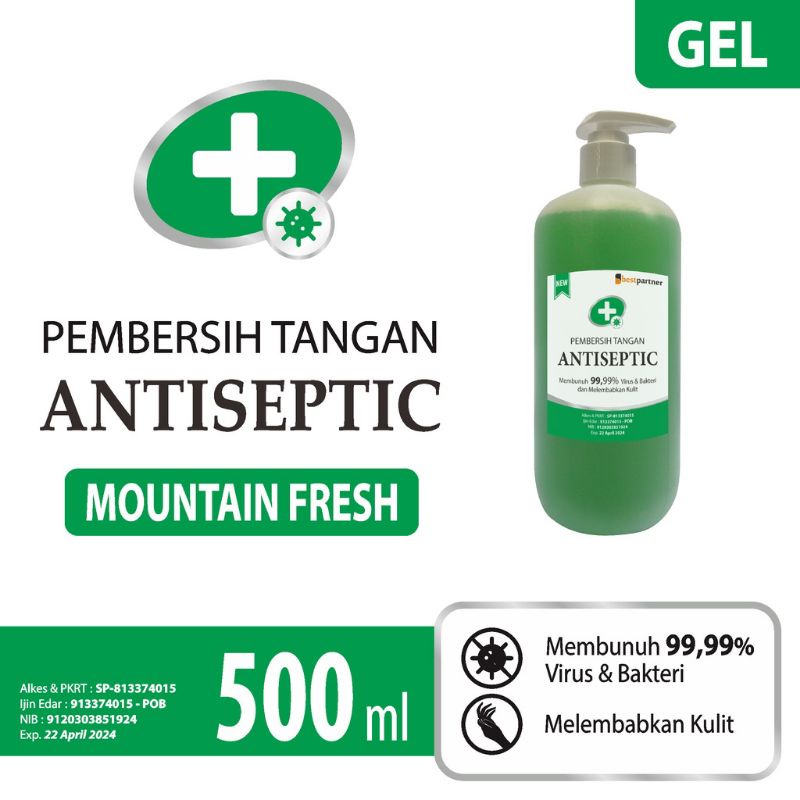 Hand Sanitizer Gel Aromatic 500ml Bottle Pump Aroma Pembersih Tangan Botol Pompa 500 ml Segar Harum Wangi Buah Bunga Fresh Leci Jeruk Lemon Lavender Cherry Blossom Ocean Laut