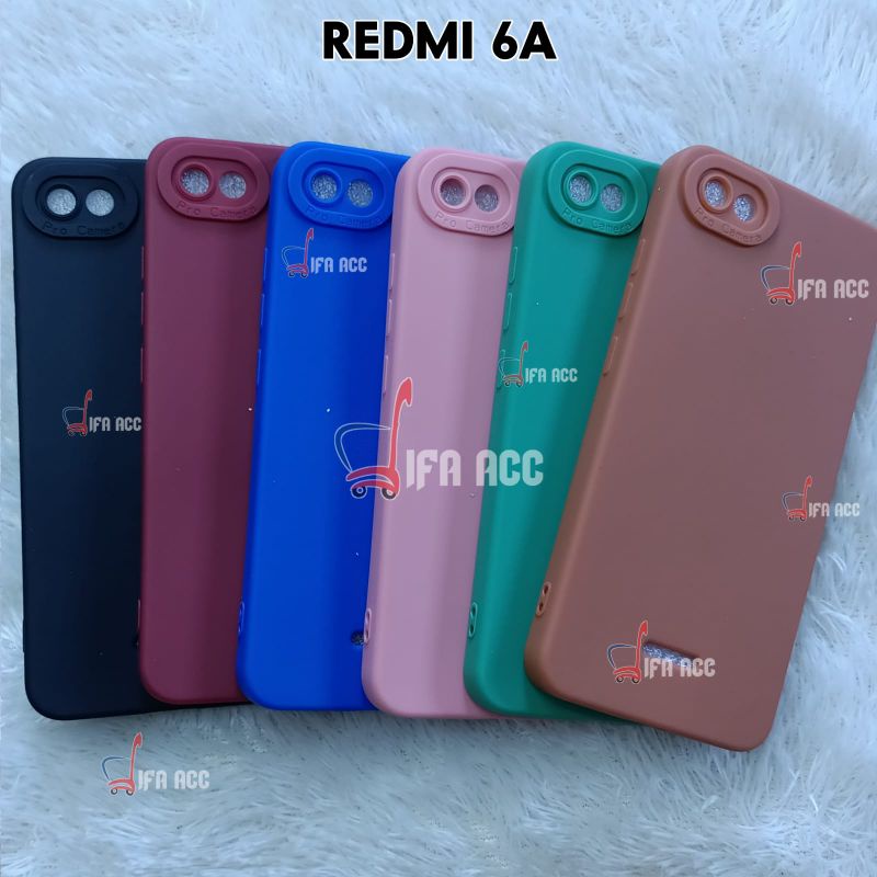 CASE REDMI 6A CASE TPU PRO MACARON PELINDUNG CAMERA 360