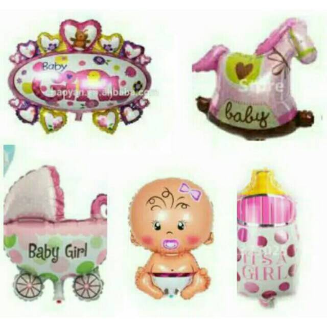 5pc Balon Foil Mini untuk New Born Baby