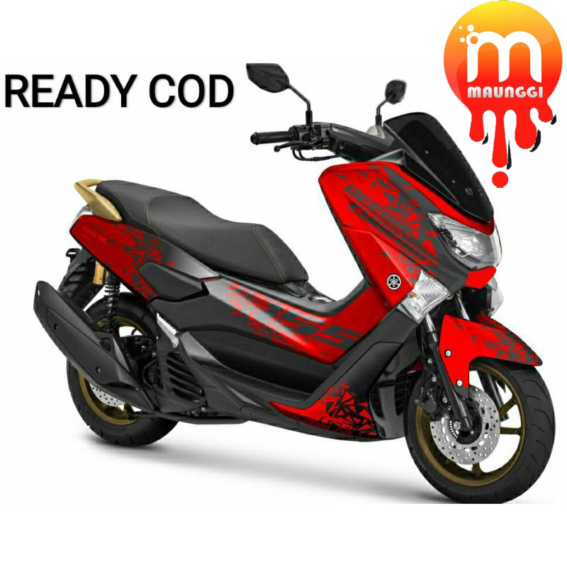 Decal nmax 155 merah Striping motor nmax 155 full body Sticker motor variasi nmax old 155