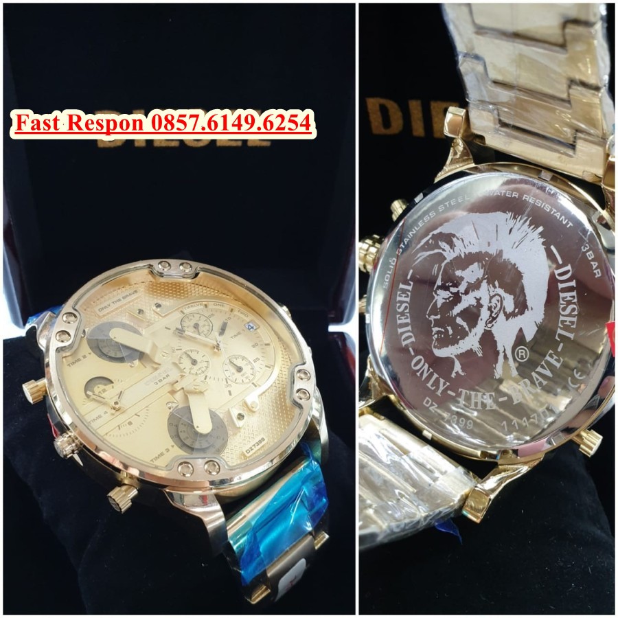 Cash Back Jam Tangan Diesel Four Time Gold Garansi 1th