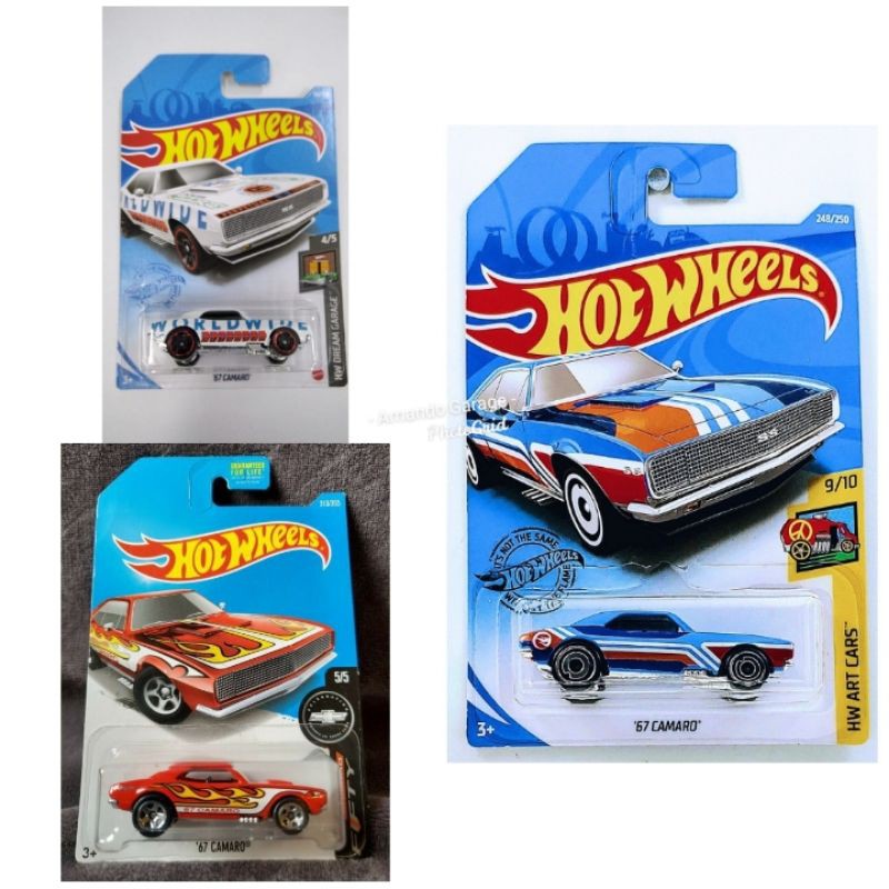 Hot Wheels 67 Camaro Treasure Hunt Reguler Merah Flames worldwide 2021 Hotwheels THR