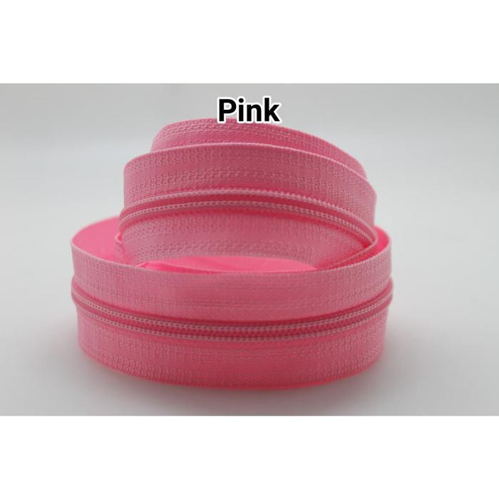 

Promo Resleting No. 3 / Gerigi plastik/nylon no. 3 warna Pink Murah