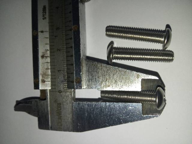 Button L M5 x 25 (2.5cm) stainless 304