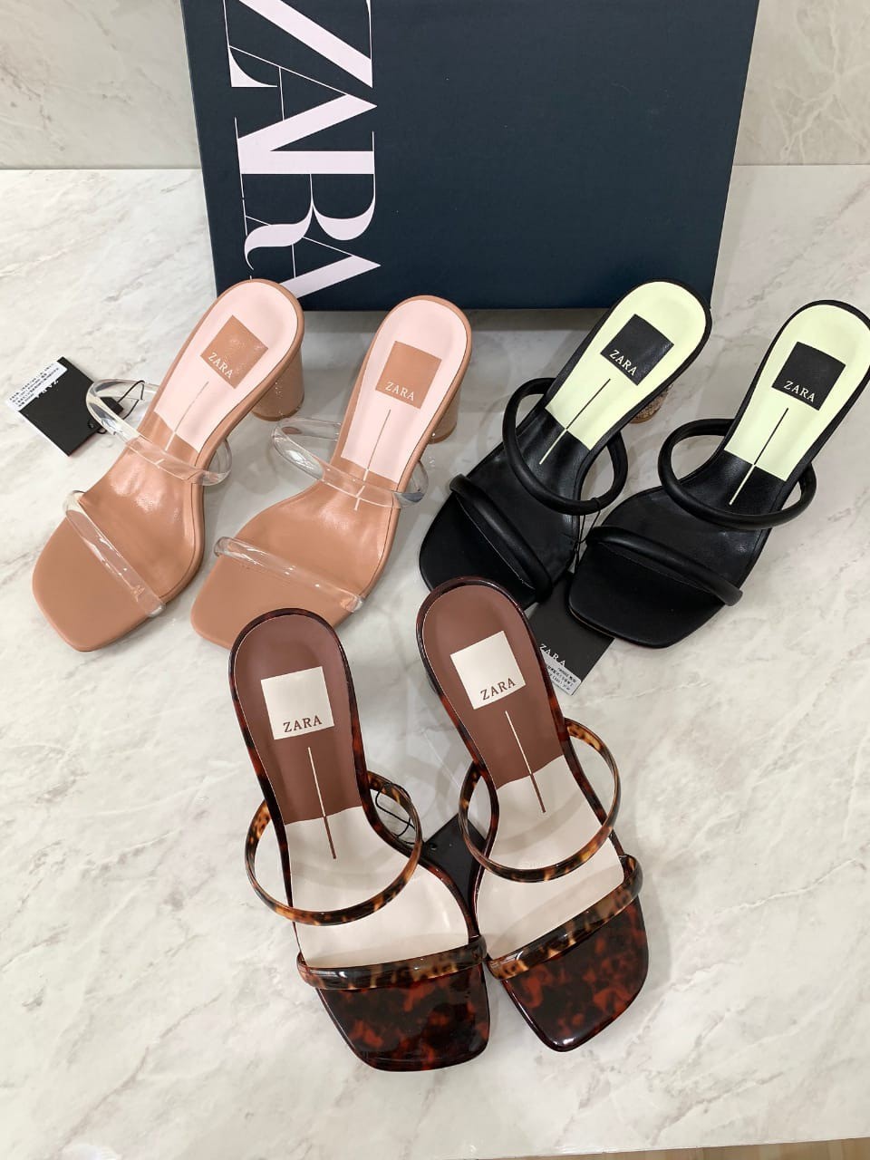  SANDAL  WANITA ZARA  ZS256 HEELED ORI PREMIUM IMPORT 