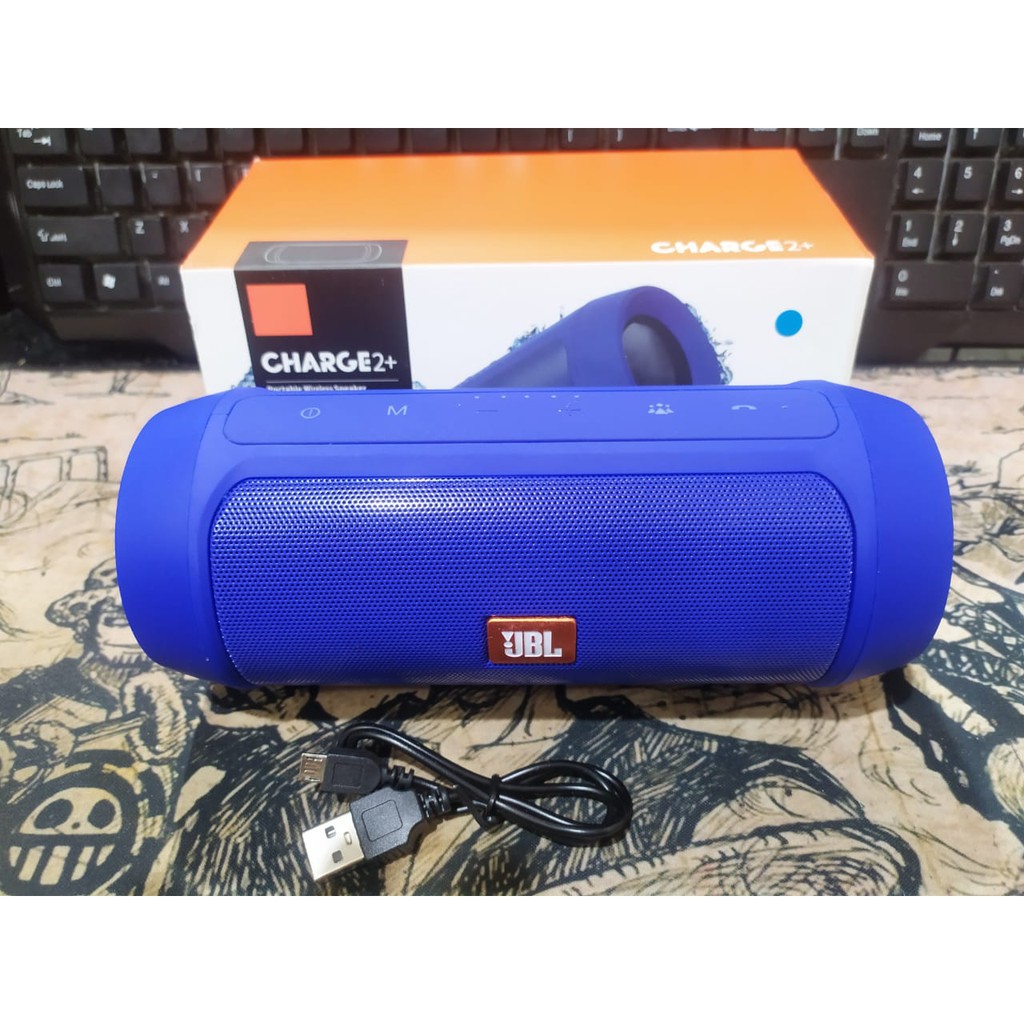 Speaker Charge 2+ Bluetooth Wireless Speaker Charge 2+ Super Bass bisa USB dan Micro SD juga AUX