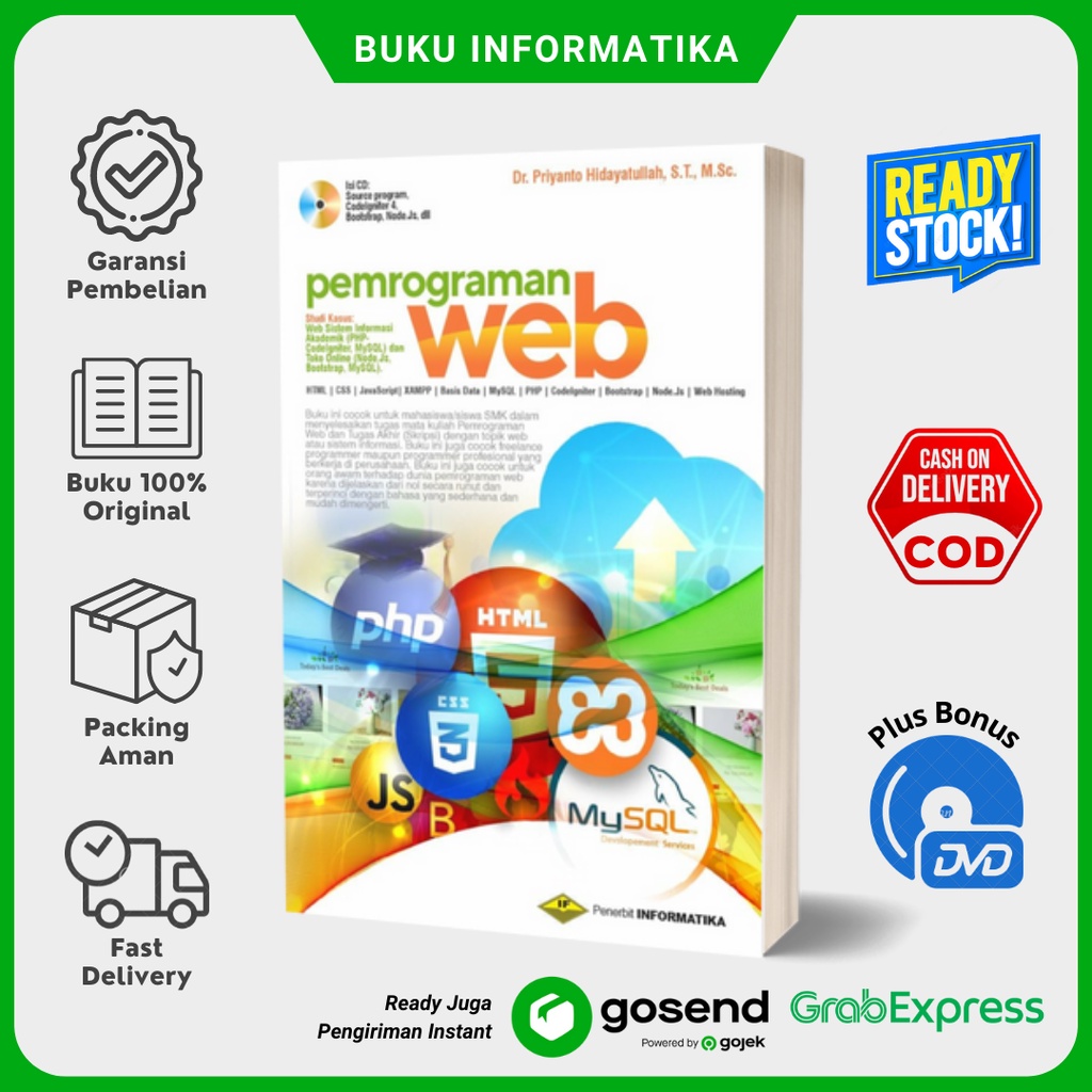 Jual Buku Pemrograman Web (Edisi 3) + Bonus CD | Shopee Indonesia