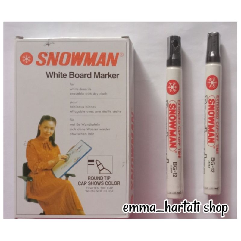

Spidol Snowman/Snowman whiteboard marker/Spidol whiteboard BG-12