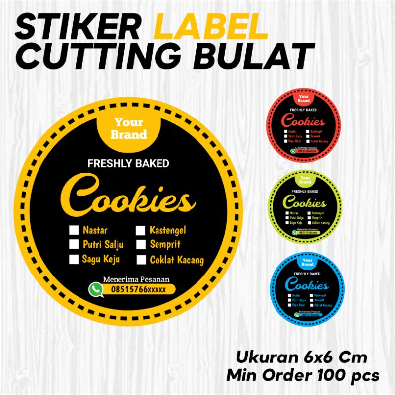 

Cetak Stiker Label Kemasan Kue Stiker Cookies