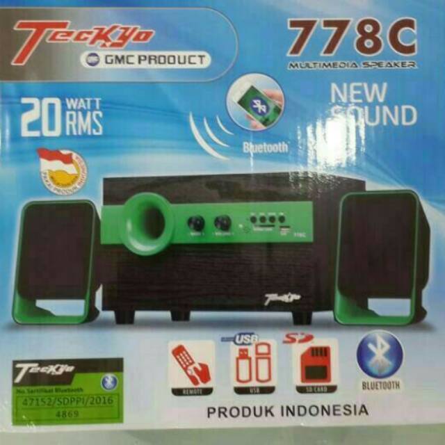 Speaker Bluetooth Teckyo 778C New