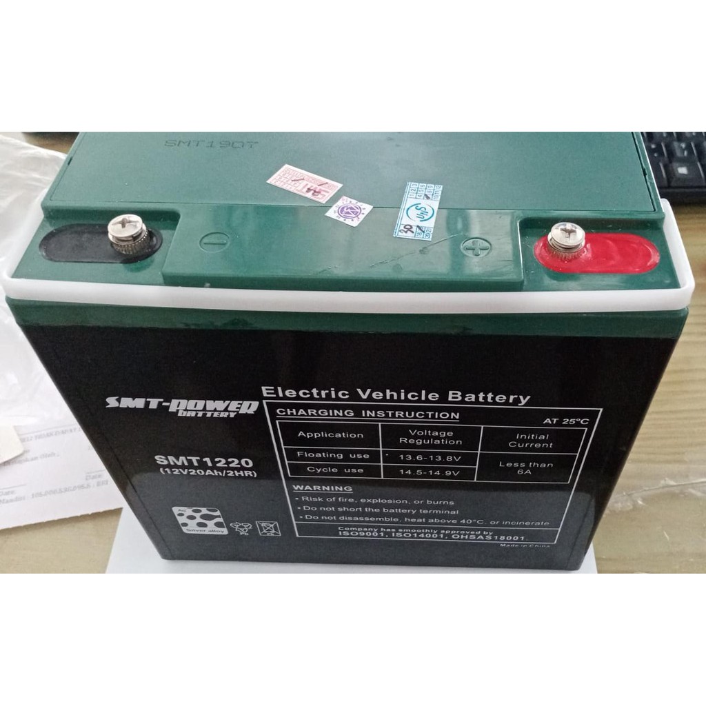 SMT-POWER BATERAI KERING / Aki Sepeda Listrik Selis 12V-20Ah