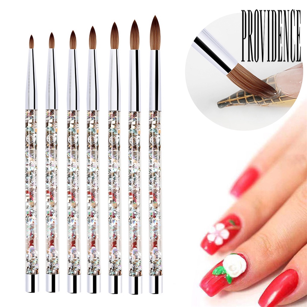 Brush Nail Art Gagang Plastik Bening Hemat Tenaga Untuk Salon