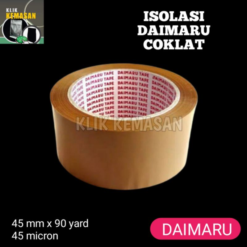 

ISOLASI COKLAT DAIMARU ISOLASI SELOTIP LALBAN COKLAT LAKBAN DAIMARU