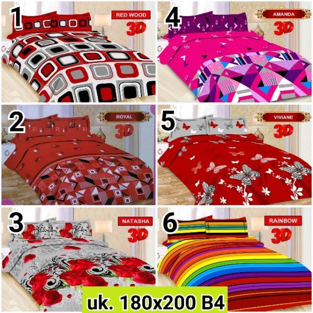 Sprei Bonita uk 180x200  bantal 4 & Bantal 2