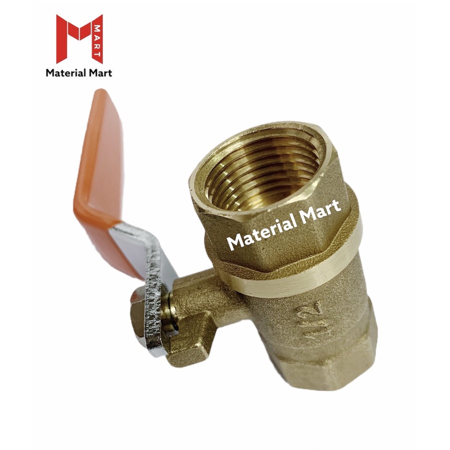 Ball Valve Kuningan 1/2 Inch | Stop Keran Kuningan 1&quot; | Stop Kran 3/4&quot; - 1/2 Inch |Material Mart