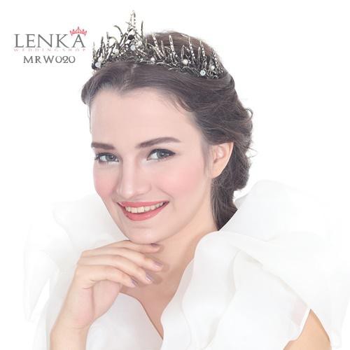 [PRODUK TERBATAS] MAHKOTA PESTA HEADPIECE AKSESORIS PENGANTIN BRIDAL CROWN MRW020