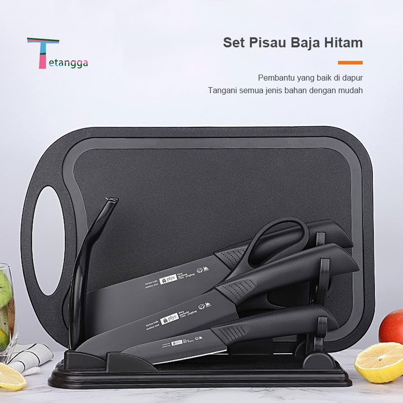 Pisau Keramik SET /  7  IN 1 ada Talenan /Poenscae Kitchen Knife / Dapur Set Pisau