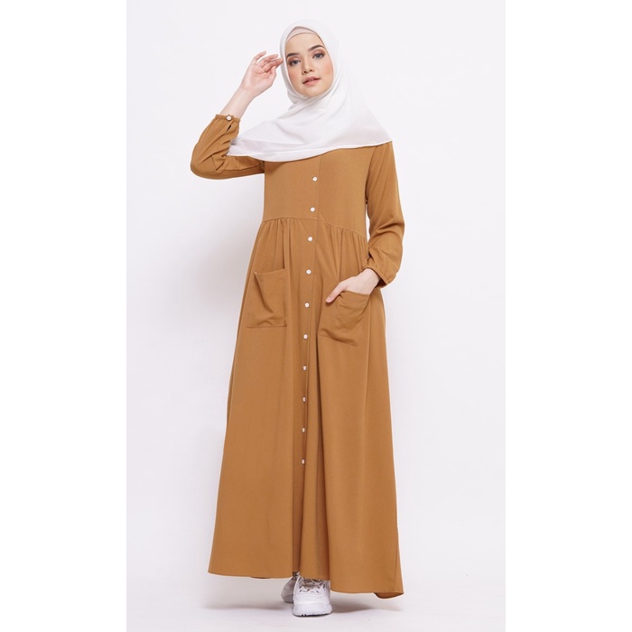 PREMIUM TUFINE - GAMIS WANITA GAMIS KEKINIAN - NAZWA DRESS MILO - XL