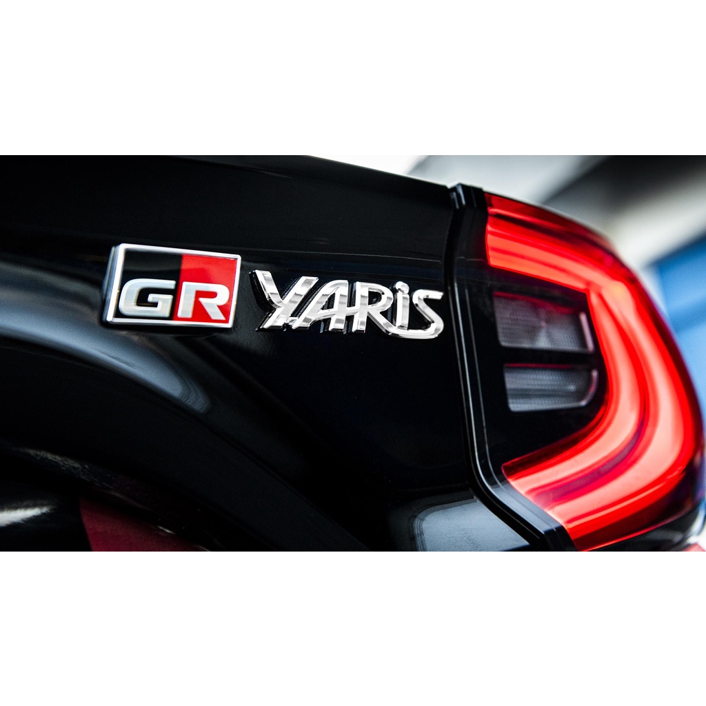 Emblem Logo GR Toyota GR Sport Merah Hitam