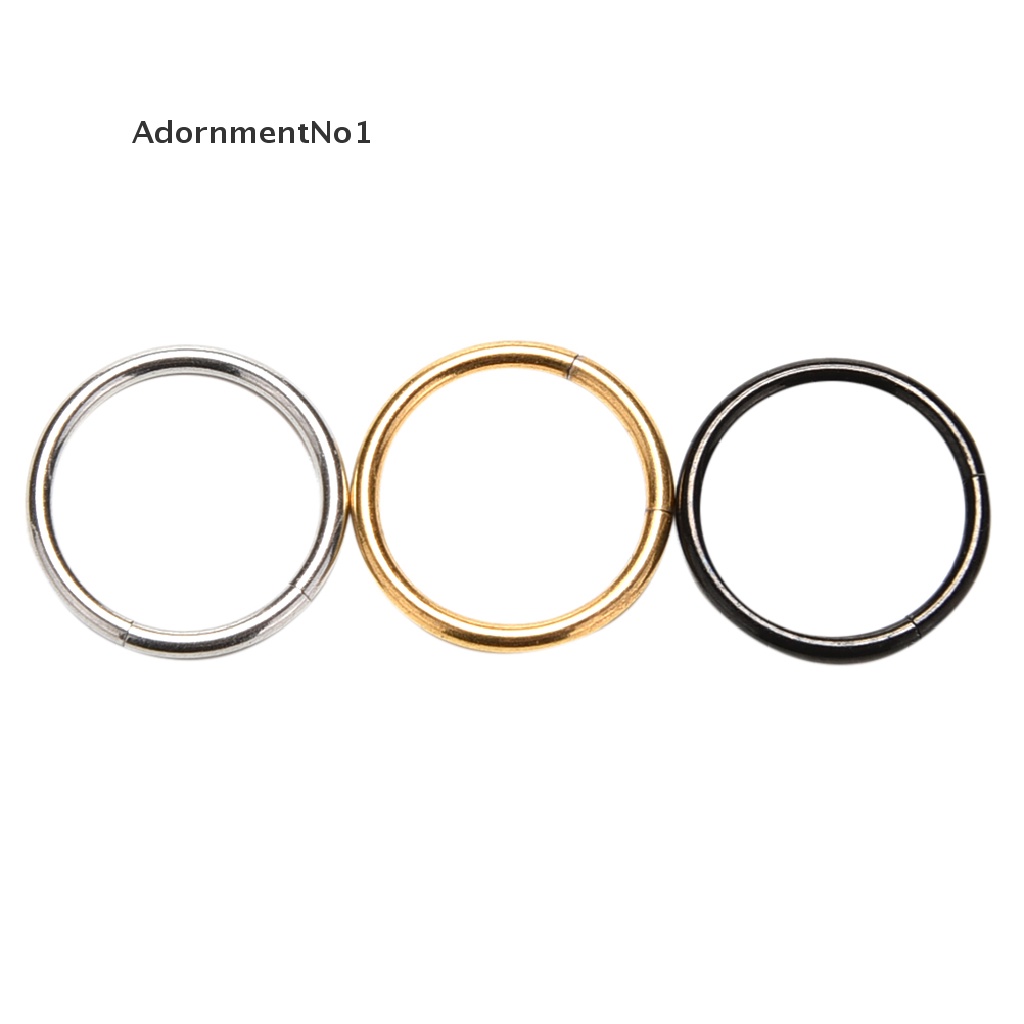 (AdornmentNo1) 1pc Cincin Tindik Hidung / Bibir / Telinga Bahan Titanium