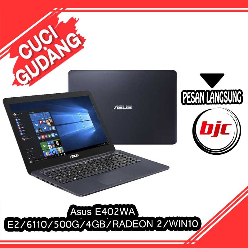Asus E402WA E2/6110/500G/4GB/RADEON 2/WIN10