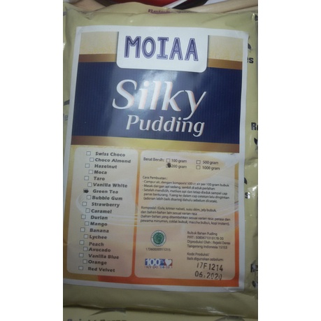 

SIRUP- BUBUK PUDING /PUDDING SUTRA MOIAA/ SILKY PUDDING MOIAA/ 200 GRAM -SIRUP.
