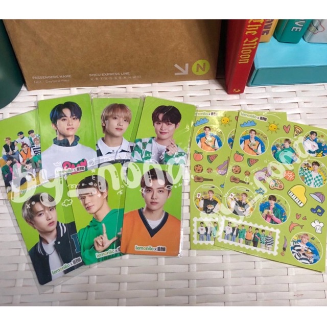 Freebies Sticker + PC NCT Dream Lemonilo Jaemin Jeno Haechan Mark Chenle Renjun Jisung GLITCH MODE N