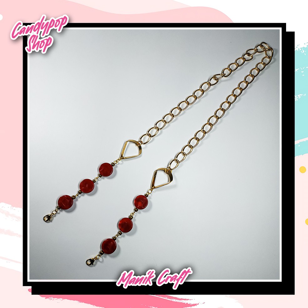 Strap Masker Rantai / Tali masker Rantai / Kalung masker Rantai / gantungan masker rantai