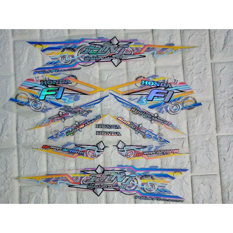 Striping Beat 2020 Transparan Hologram Variasi Terbaru