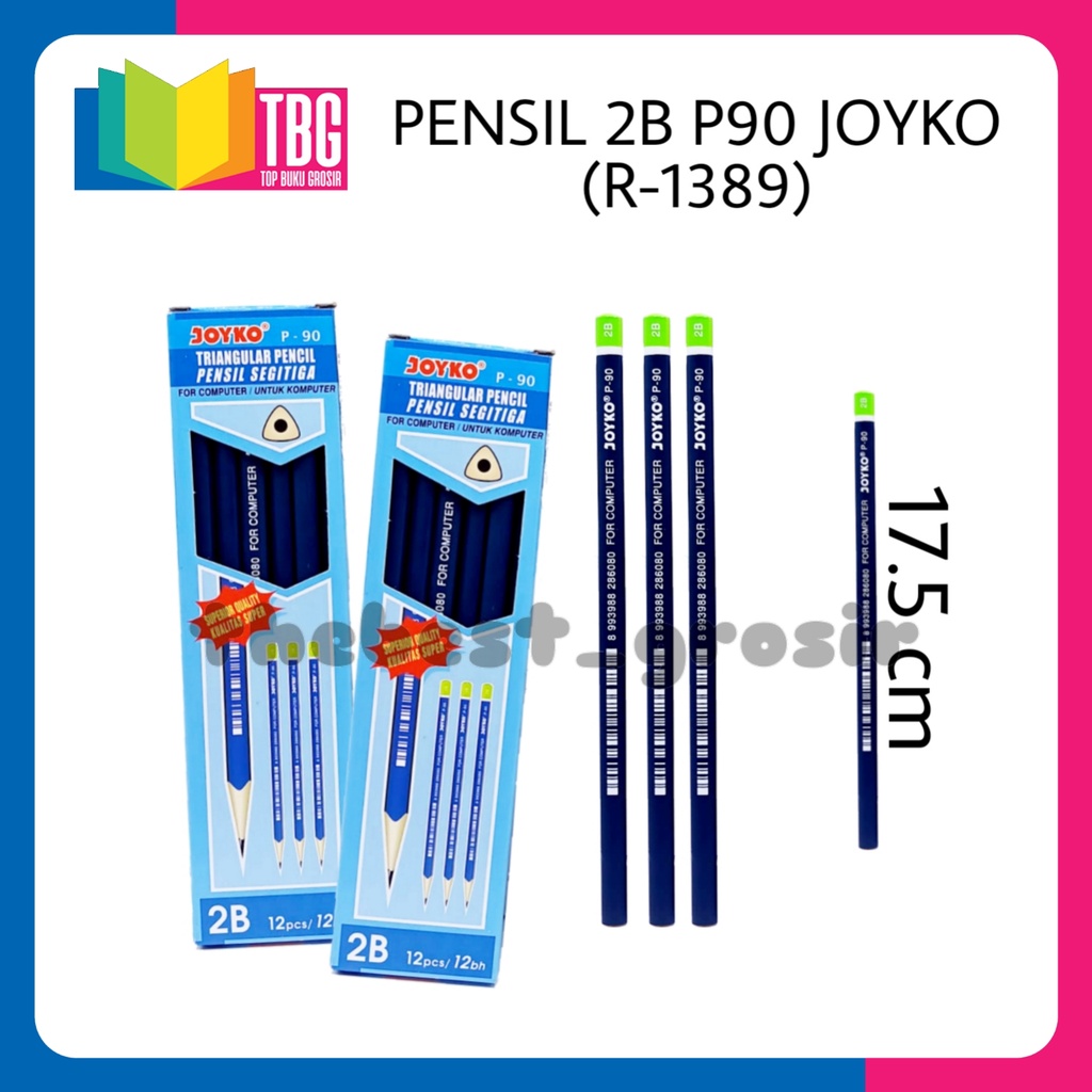 

1 PCS PENSIL 2B P90 JOYKO / PENCIL 2B JOYKO/ JOYKO PENCIL 2B/ PENSIL KAYU SEGITIGA/ PENSIL TRIANGULAR (R-1389)