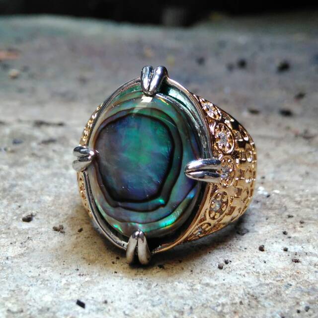 Cincin Cangkang Kerang Abalone (Abalone Shell)