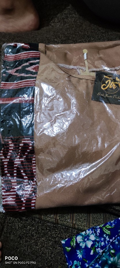 Tey-17 Batik Wanita Asj Sa Hrb026 Kenongo Kemeja Tosca Pendek